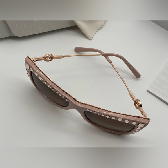 Michael Kors Pink Crystal Cat Eye Sunglasses - Picture 3 of 16